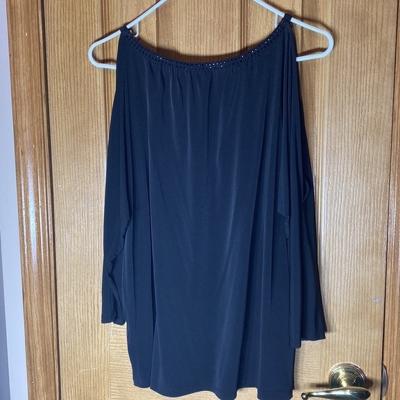 Michael Michael kors shirt open shoulders with bling 3/4 sleeve size medium​​​ - Picture 6 of 9
